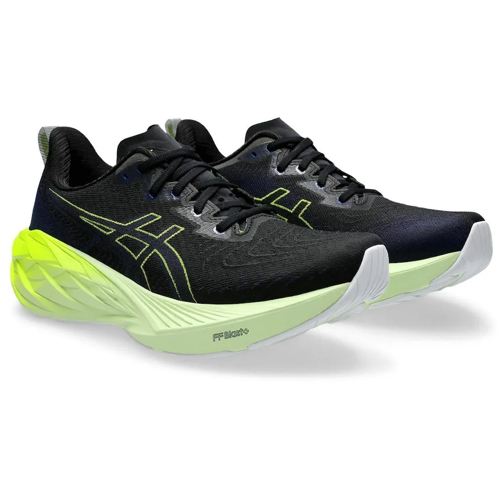 ASICS NOVABLAST 4 (MENS) BLACK/BLUE EXPANSE（WIDE）
