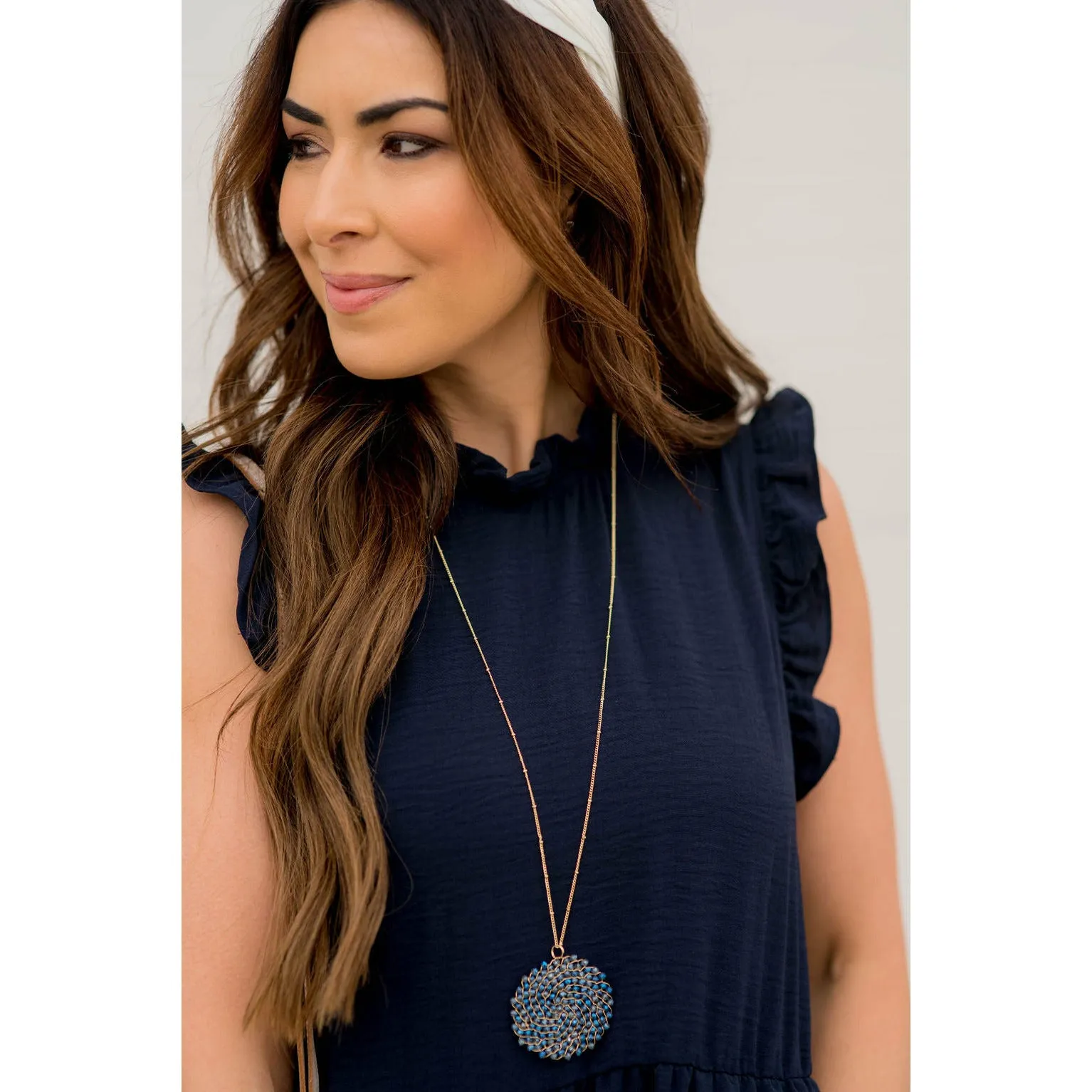 Dressy Ruffle Trim Maxi Dress