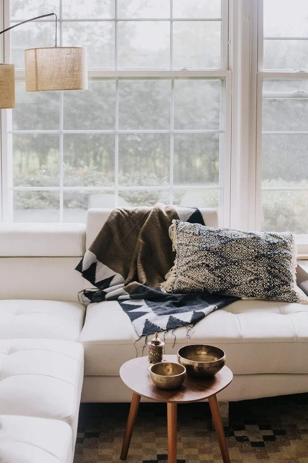 Geometric Himalayan Wool Scarf