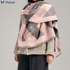 Geometric Square Blanket Scarf