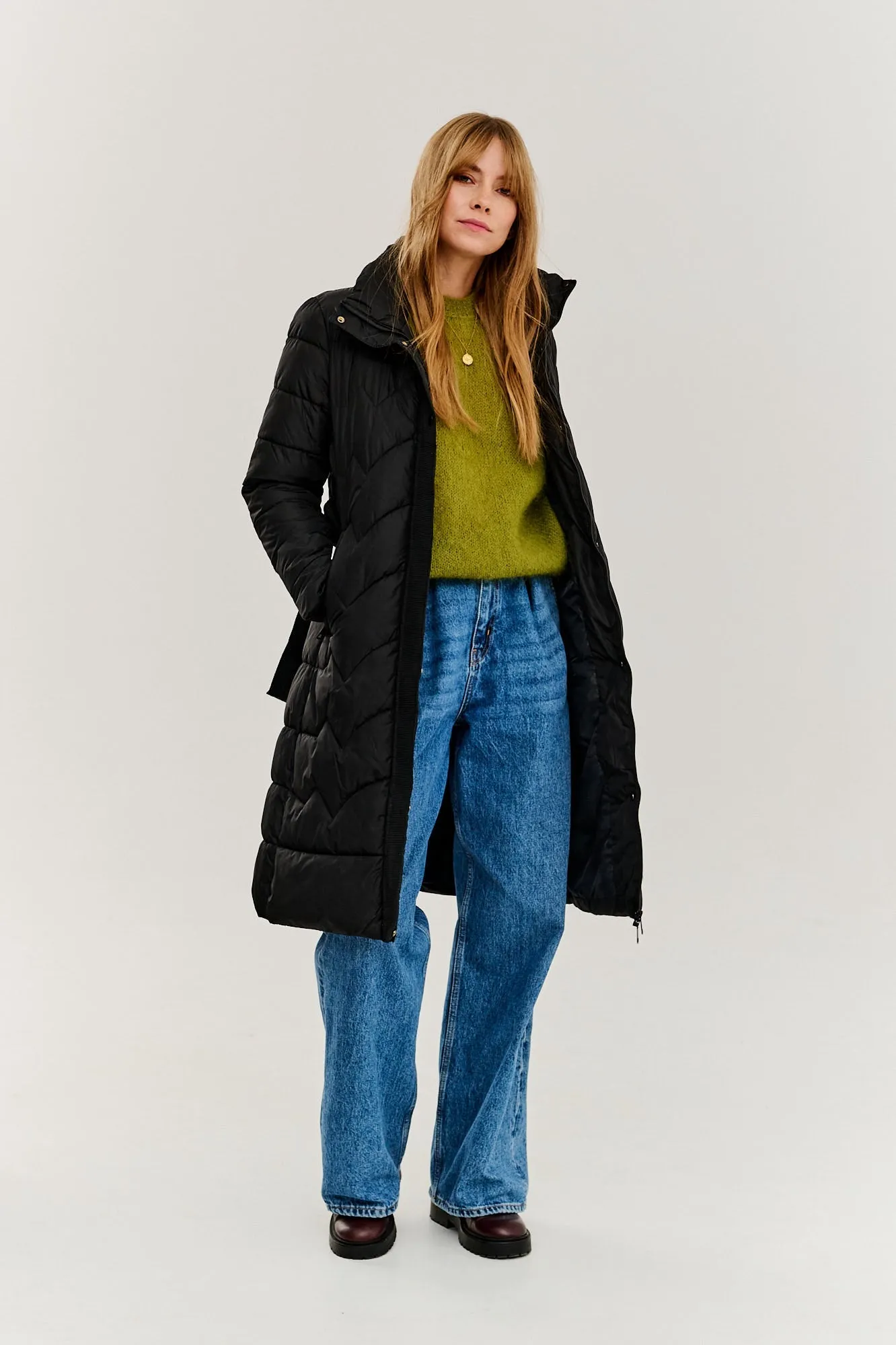 Rocket Black long winter coat