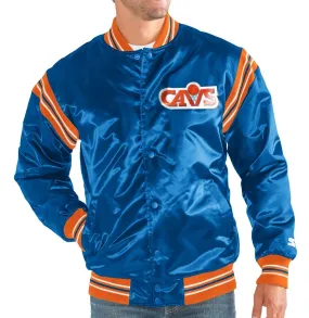 Starter NBA Men's Cleveland Cavaliers Enforcer Throwback Satin Jacket