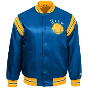 Starter NBA Men's Golden State Warriors Enforcer Throwback Satin Jacket